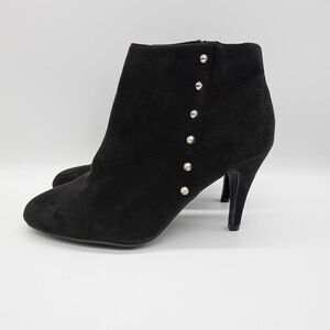 LC Lauren Conrad Heeled Booties with Studs Size